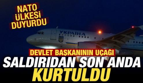 NATO ülkesi son dakika duyurdu: Zelenski'nin uçağı saldırıdan son anda kurtuldu