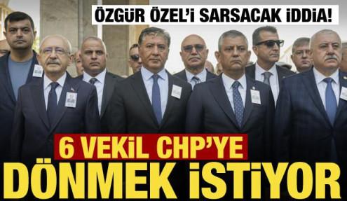 Özgür Özel'e büyük şok! Yeni Parti’de 6 vekil CHP’ye dönüş sinyali verdi