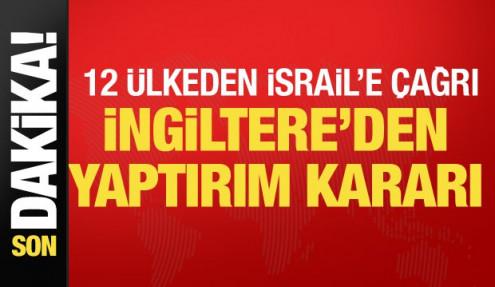 Son dakika... 11 AB ülkesi ve Kanada'dan İsrail çağrısı