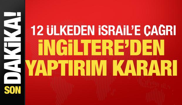 Son dakika... 11 AB ülkesi ve Kanada'dan İsrail çağrısı
