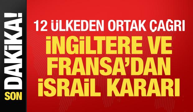 Son dakika... 11 AB ülkesi ve Kanada'dan İsrail çağrısı