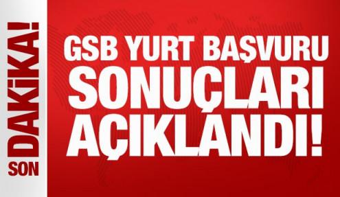 Son Dakika: GSB yurt başvuru sonuçları açıklandı!