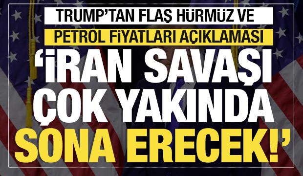 Son dakika... Trump: İran savaşı &ccedil;ok yakında sona erecek 