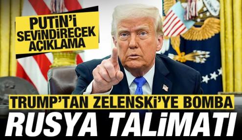 Trump'tan Zelenski'ye bomba Rusya talimatı! Putin'i sevindirecek açıklama