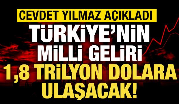 Türkiye’nin milli geliri 1,8 trilyon dolara ulaşacak