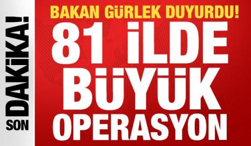 81 ilde 'Sokaklar Güvende' operasyonu: 2 bin 447 kişi hakkında adli işlem