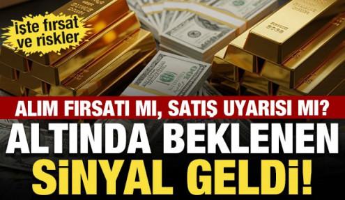 Altın için sinyal geldi! Düşüş alım fırsatı mı, satış sinyali mi? İşte fırsat ve riskler