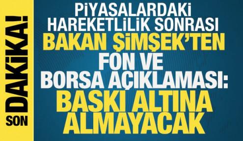 Bakan Şimşek: Genele yayılmış sistemik bir risk yok 