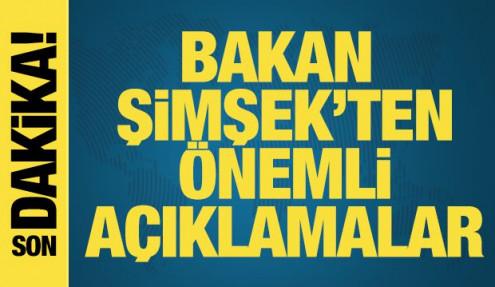 Bakan Şimşek'ten enflasyon açıklaması!