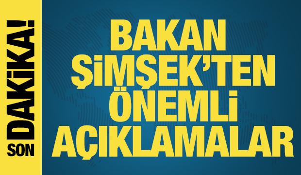 Bakan Şimşek'ten enflasyon açıklaması!