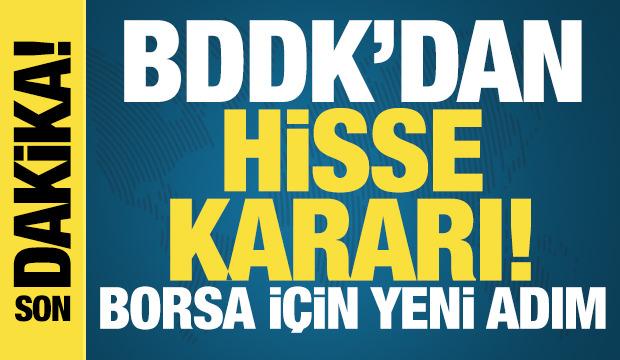 BDDK'dan Borsa için yeni adım! Bankaların hisse geri alımlarına kolaylık getirdi
