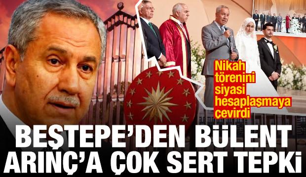 Nikahı siyasi hesaplaşmaya çevirdi: Beştepe'den Bülent Arınç'a çok sert tepki
