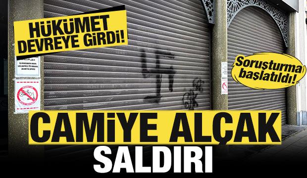Camiye alçak saldırı! Hükümet devreye girdi: Alçakça bir eylem! Soruşturma başlatıldı