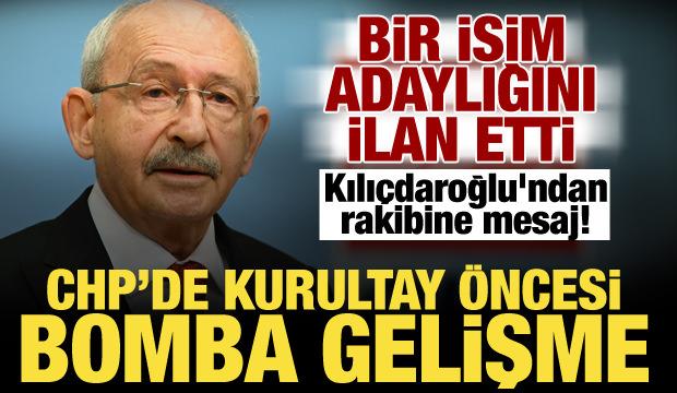 CHP'de genel başkanlık için ilk aday belli oldu! Kılıçdaroğlu'ndan rakibine mesaj...