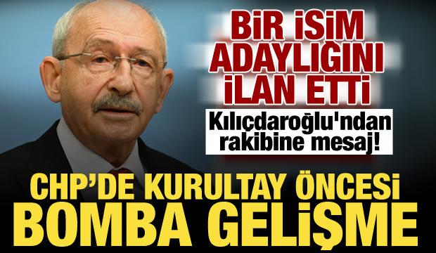 CHP'de genel başkanlık için ilk aday belli oldu! Kılıçdaroğlu'ndan rakibine mesaj...
