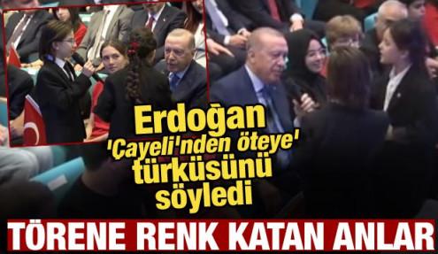 Cumhurbaşkanı Erdoğan, 'Çayeli'nden Öteye' türküsünü söyledi