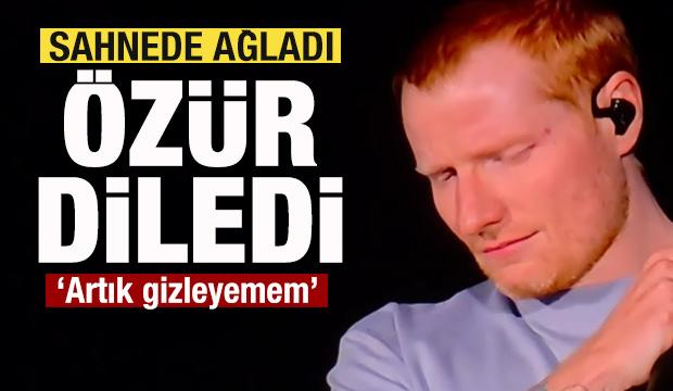 Dünyada gündeme oturdu! Ed Sheeran sahnede ağladı, özür diledi: Artık gizleyemem