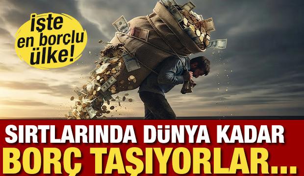 En bor&ccedil;lu &uuml;lke! Sırtlarında d&uuml;nya kadar bor&ccedil; taşıyorlar...