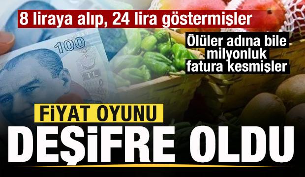 Fiyat oyunu ortaya çıktı! Çiftçiden 8 liraya alıp, 24 lira göstermişler