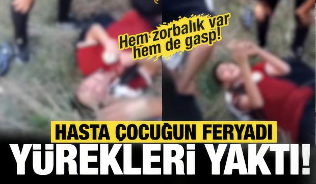 Hasta &ccedil;ocuğun feryadı y&uuml;rekleri yaktı! Vicdanları yaralayan zorbalık...