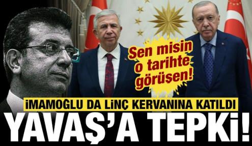 İmamoğlu'ndan Mansur Yavaş'a tepki: Linç kervanına o da katıldı!