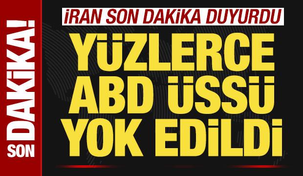İran son dakika duyurdu! Yüzlerce ABD askeri üssü yok edildi!