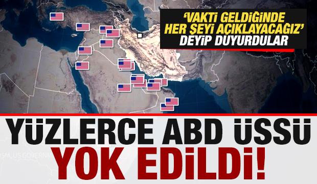 İran son dakika duyurdu! Y&uuml;zlerce ABD askeri &uuml;ss&uuml; yok edildi!