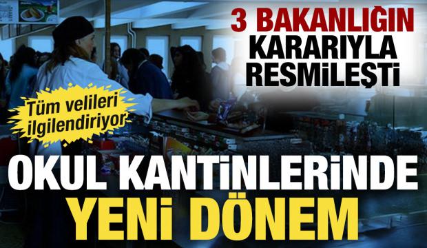 Okul kantinlerinde yasak resmileşti: 3 Bakanlık kararıyla tümüyle kaldırıldı!