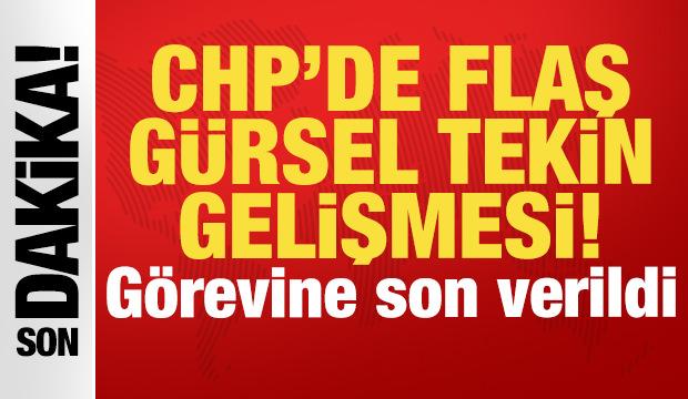 Son dakika... CHP'de flaş Gürsel Tekin gelişmesi: Görevine son verildi