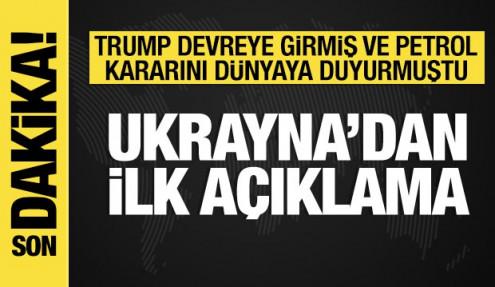 Trump devreye girmişti: Ukrayna'dan ilk açıklama geldi