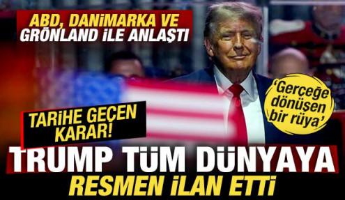 Trump tüm dünyaya ilan etti! ABD, Danimarka ve Grönland ile anlaştı! ABD kontrolüne geçti