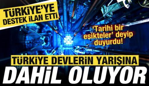 Türkiye devlerin yarışına dahil oluyor! 'Tarihi bir eşikteler' deyip desteğini ilan etti