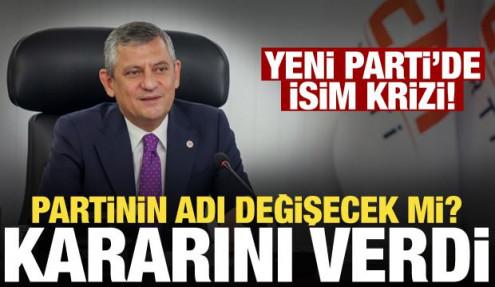 Yeni Parti isim değişikliği için kararını açıkladı!