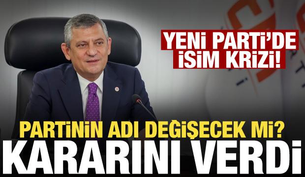 Yeni Parti isim değişikliği için kararını açıkladı!