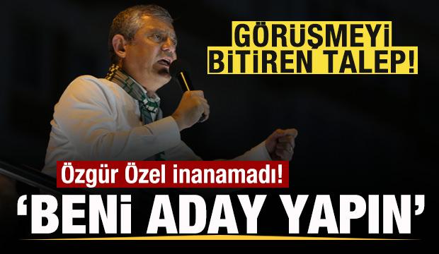 Yeni Parti'de kriz! Görüşmeyi bitiren talep! Özgür Özel inanamadı 'Beni aday yapın'