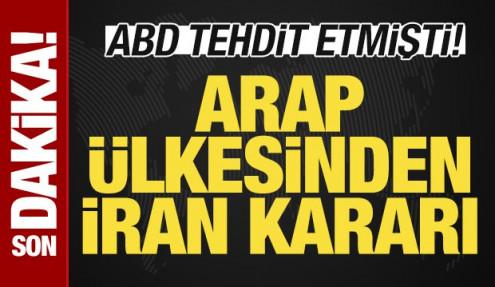 ABD resmen tehdit etmişti: Arap ülkesinden son dakika İran kararı! Askıya alındı