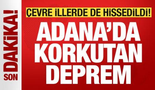 Adana'da 5,0 büyüklüğünde deprem meydana geldi! Çevre illerde de hissedildi
