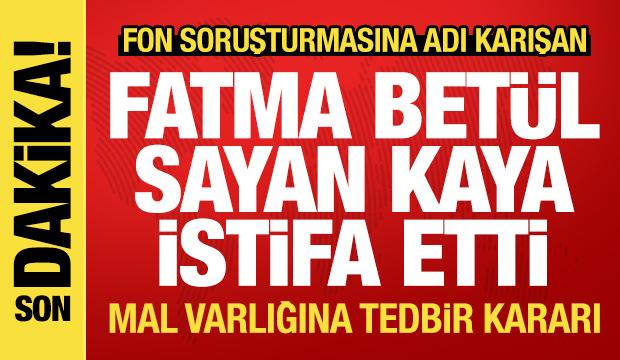 AK Partili Fatma Betül Sayan Kaya tüm görevlerinden istifa etti