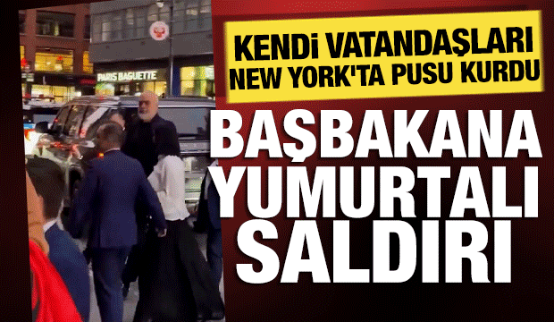 Arnavutluk Başbakanı Rama'ya yumurtalı saldırı