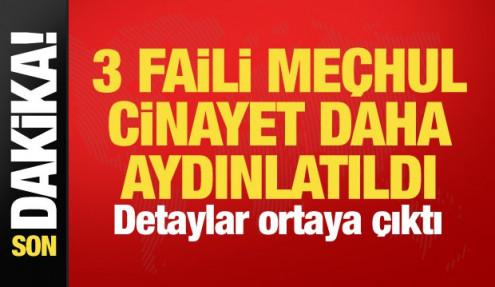 Bakan Gürlek duyurdu: 3 faili meçhul cinayet daha aydınlatıldı