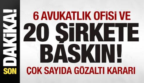 Bakan Gürlek operasyonu duyurdu! 6 avukatlık ofisi ve 20 şirkete baskın!