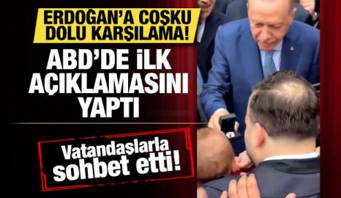 Erdoğan'a Türkevi'nde coşkulu karşılama: İnşallah dolu dolu bir BM geçireceğiz
