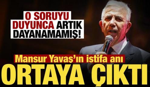 Mansur Yavaş’ın istifa ettiği an ortaya çıktı! Soruyu duyunca karar vermiş