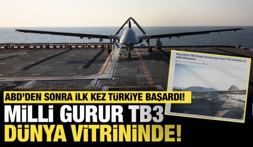 Milli gurur TB3 dünya vitrininde: ABD’den sonra ilk kez Türkiye başardı