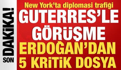 New York'ta diplomasi trafiği: Cumhurbaşkanı Erdoğan dünya liderleriyle bir araya geliyor