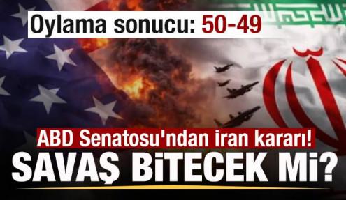 Savaş sona erecek mi? ABD Senatosu'ndan İran kararı! Oylama sonucu: 50-49
