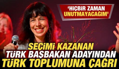 Seçimi kazanan Türk başbakan adayından Türk toplumuna çağrı! 'Hiçbir zaman unutmayacağım'