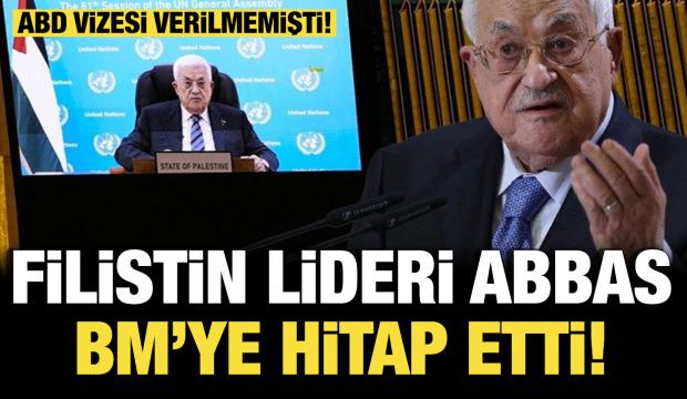 Filistin lideri Abbas'tan BM'de sert mesaj: Bu, devlet terörizmi ve etnik temizliktir