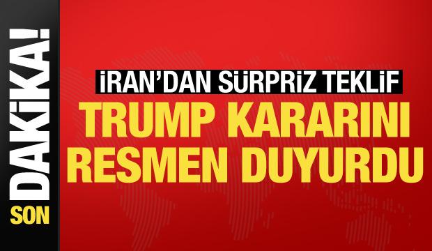 Son dakika... Trump: İran'ın 7 günlük teklifini reddettik