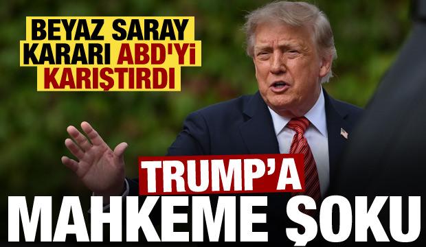Trump'a mahkeme şoku! “Yasakladım” dedi, ortalık karıştı